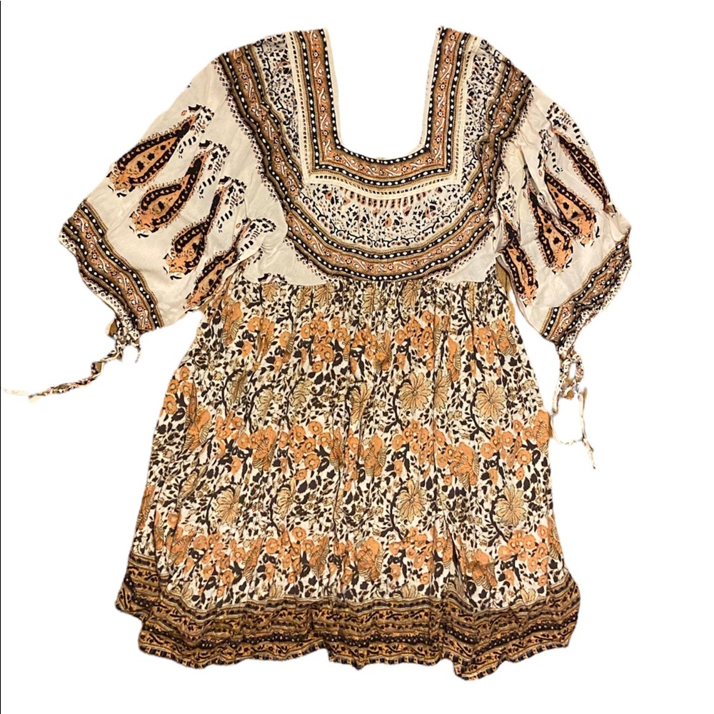 Free People Floral Mini Shift Dress